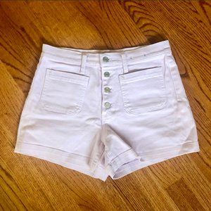 J-Crew high-waisted lilac shorts, size 28